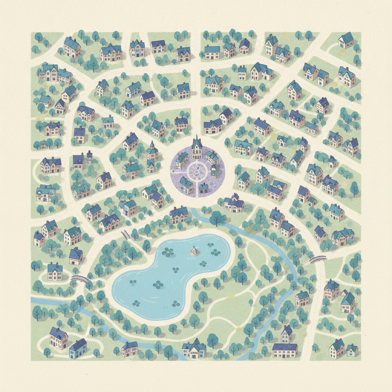 Neighborhood guide map